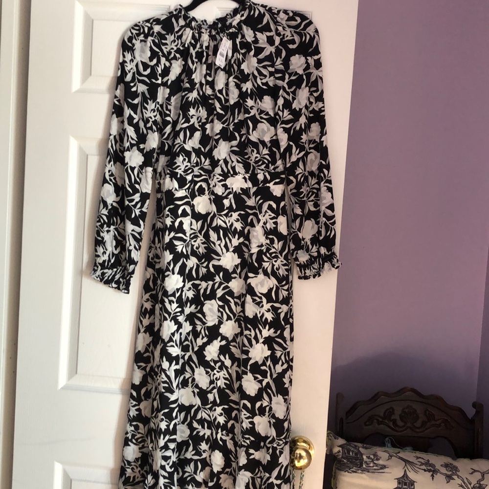 JCREW MIDI LONG SLEEVED DRESS